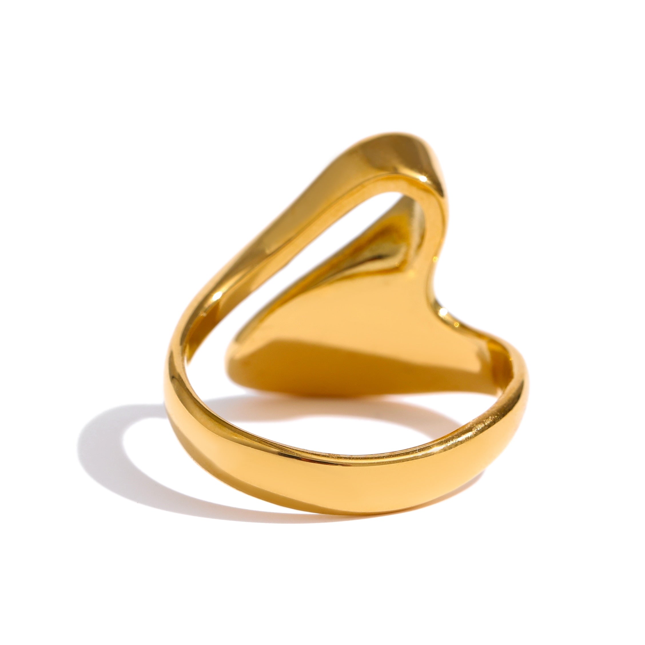 Irregular 18k Gold Plated Ring - eclatis