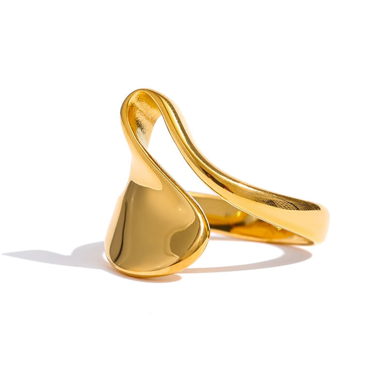 Irregular 18k Gold Plated Ring - eclatis