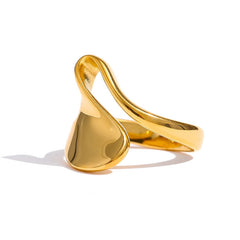 Irregular 18k Gold Plated Ring - eclatis