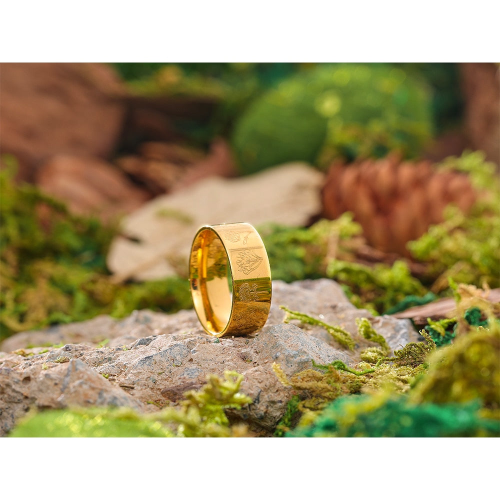  Flowe 18k Gold Ring 