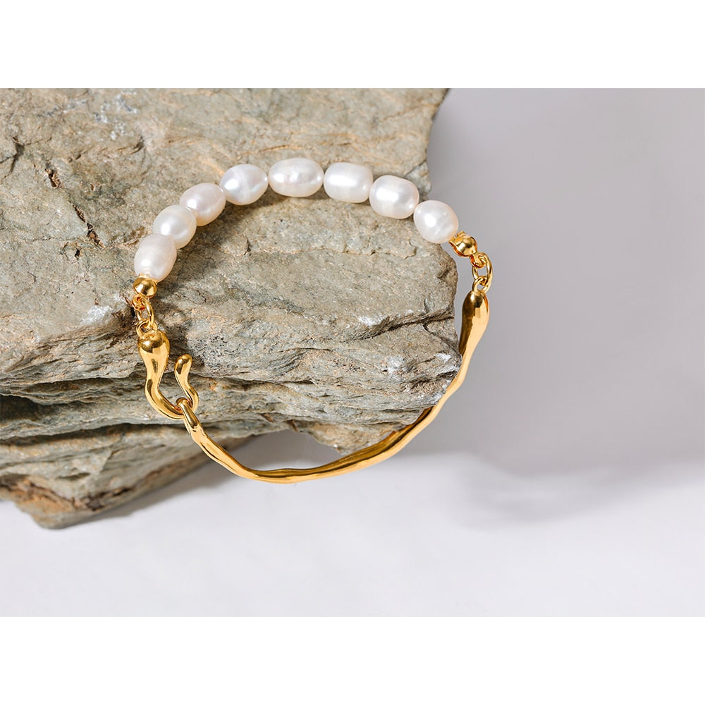 Pearls 18k Gold Color Bracelet - eclatis