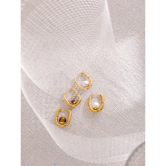 Shell Pearl 18k Gold Plated Earrings - eclatis