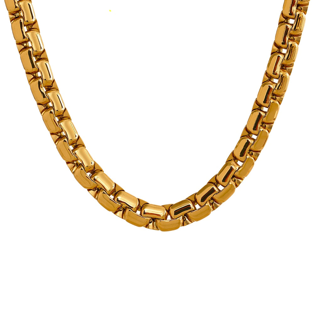 Texture 18K Gold Plated Necklace - eclatis