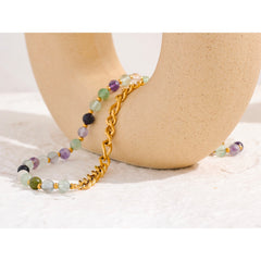 Natural Stone Beads Necklace - eclatis