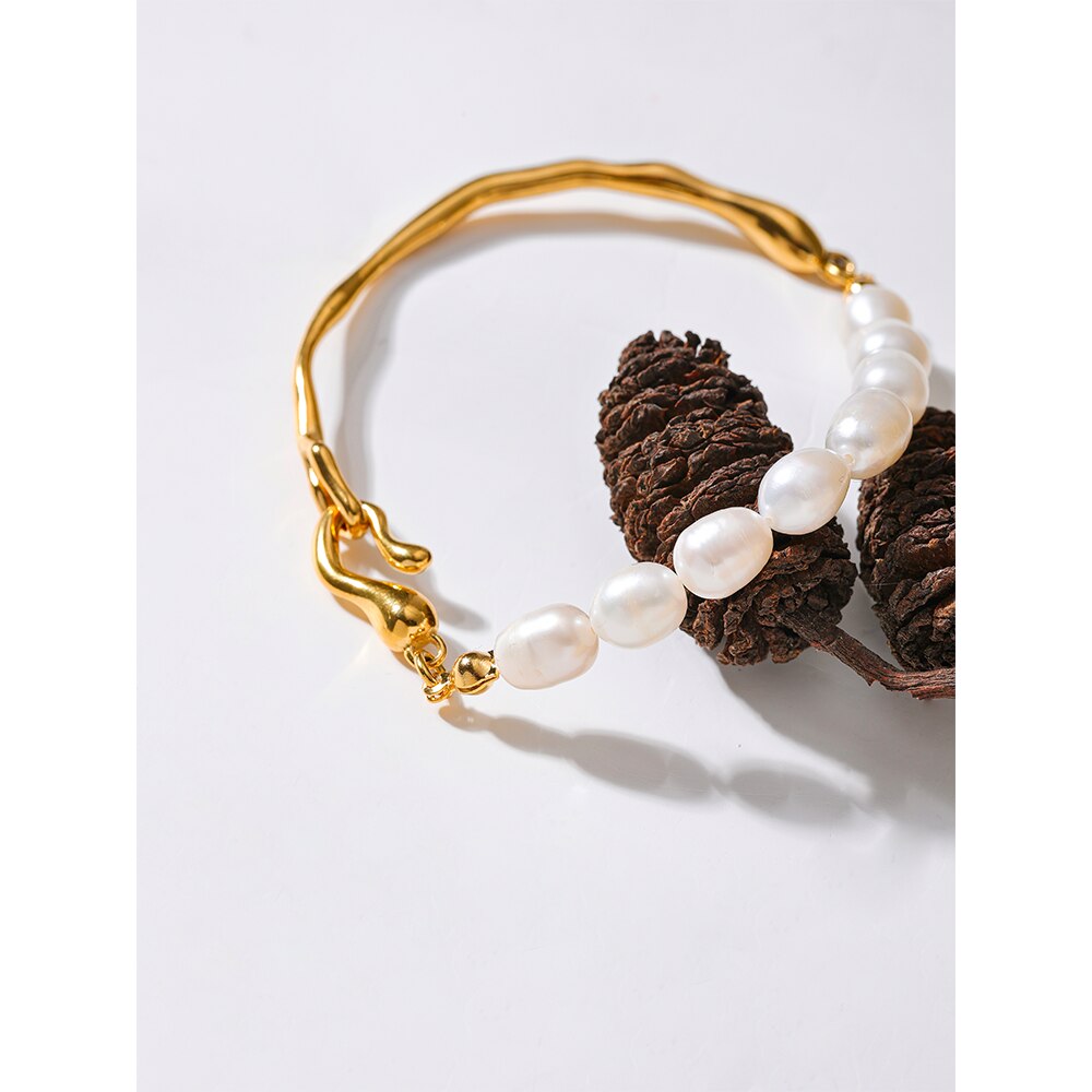 Pearls 18k Gold Color Bracelet - eclatis