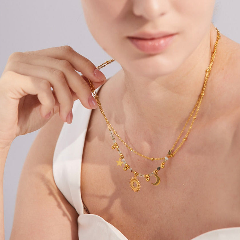 Charm 18k Gold Plated Necklace - eclatis