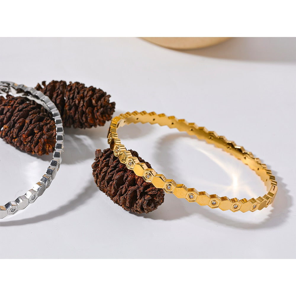 60mm Gold Bracelet - eclatis