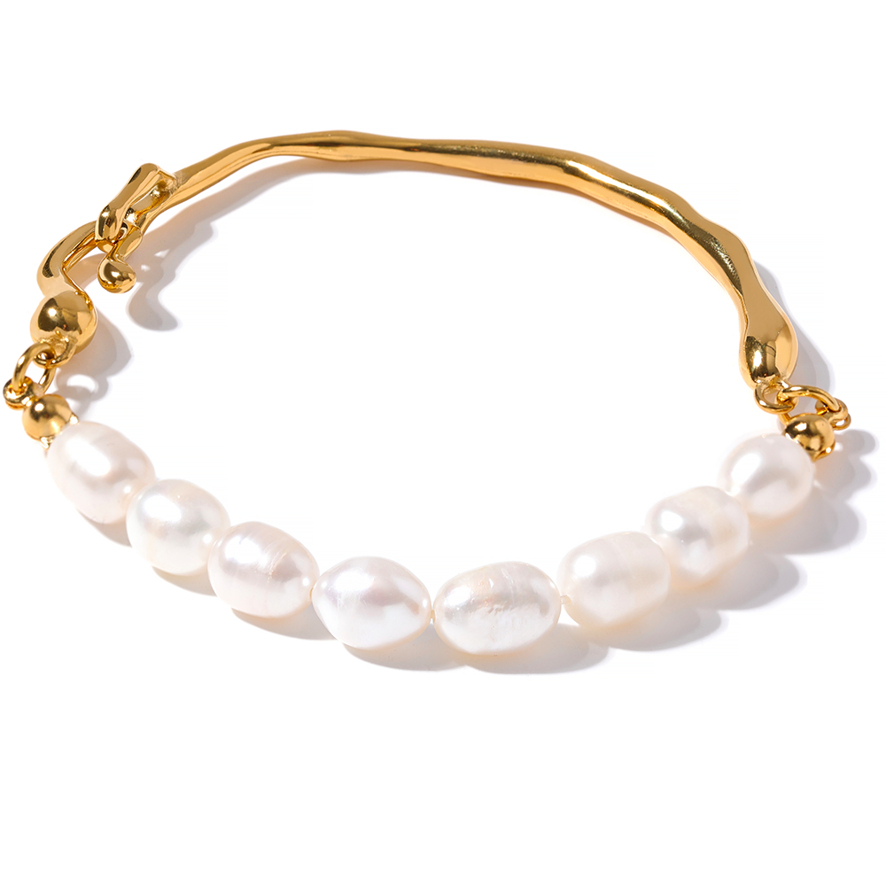 Pearls 18k Gold Color Bracelet - eclatis