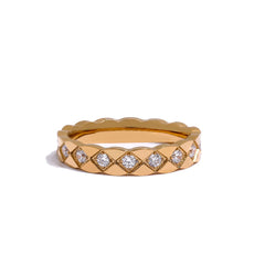 Cubic Zirconia 18k Gold Plated Ring - eclatis