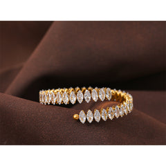 Cubic Zircon 8k Gold Plated Bracelet 