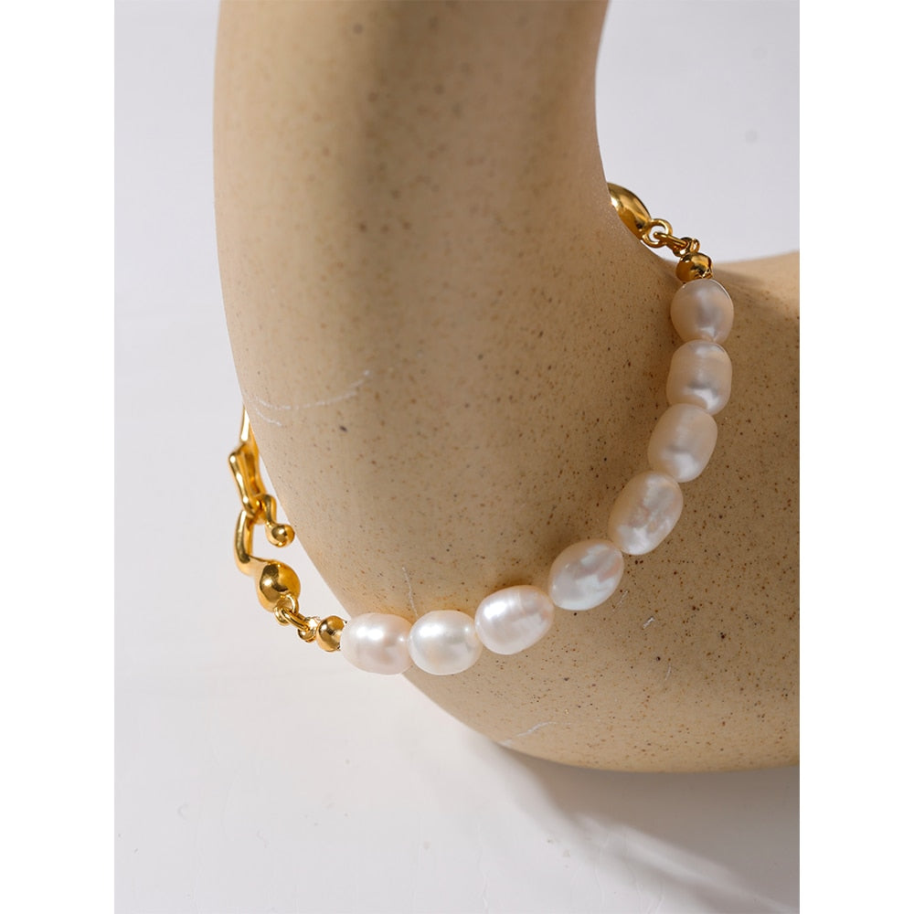 Pearls 18k Gold Color Bracelet - eclatis