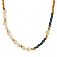 Natural Freshwater Pearls Measly Bead Necklace - eclatis